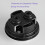 48mm Black Toilet Flush Button Universal Fit For Tanks Durable Plastic Easy Install Modern Design Efficient Flushing 1Pc 4
