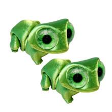 Big Eye Frogs Statue Movable Limb 3D Printing-Yellow Green