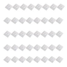Set mit 40 stabilen Kleiderbügeln, Wandaufbewahrungshaken,