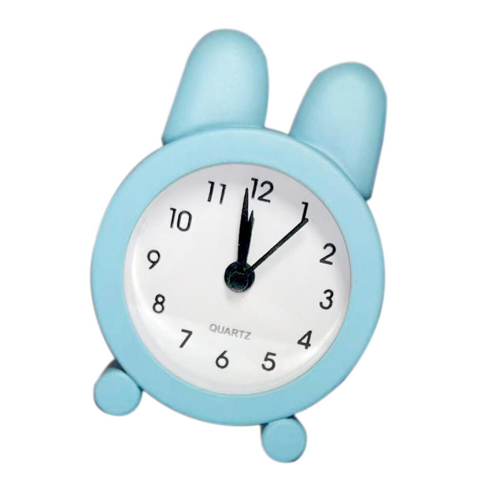 Easy Operations Rabbits Bunnys Bedsides Alarm Clock For- Blue