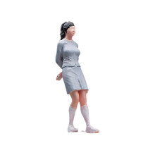 Environmentally Safe Miniature Resins Characters-Leaning girl