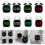 Double Bells Alarm Clock with Night Light-White shell blue lig 4