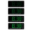 LED Clock Digital Alarm Clock With Adjustable Brightness-Green 6