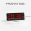 LED Clock Digital Alarm Clock With Adjustable Brightness-Green 3
