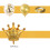 Μπαλόνια Golden Crown, κομψές διακοσμήσεις πάρτι, στιβαρά και ανθεκτικά, 2