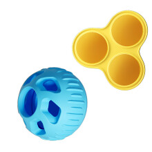 Dog Leak Food Toy Freeze Fillable Treat Ball Training Toy-Blue
