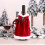 Couverture de bouteille de vin de noël, 2 pièces, jolie robe de 5