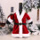Couverture de bouteille de vin de noël, 2 pièces, jolie robe de 4