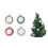 Pendentif boule de noël vierge par Sublimation, pour transfert-3 3