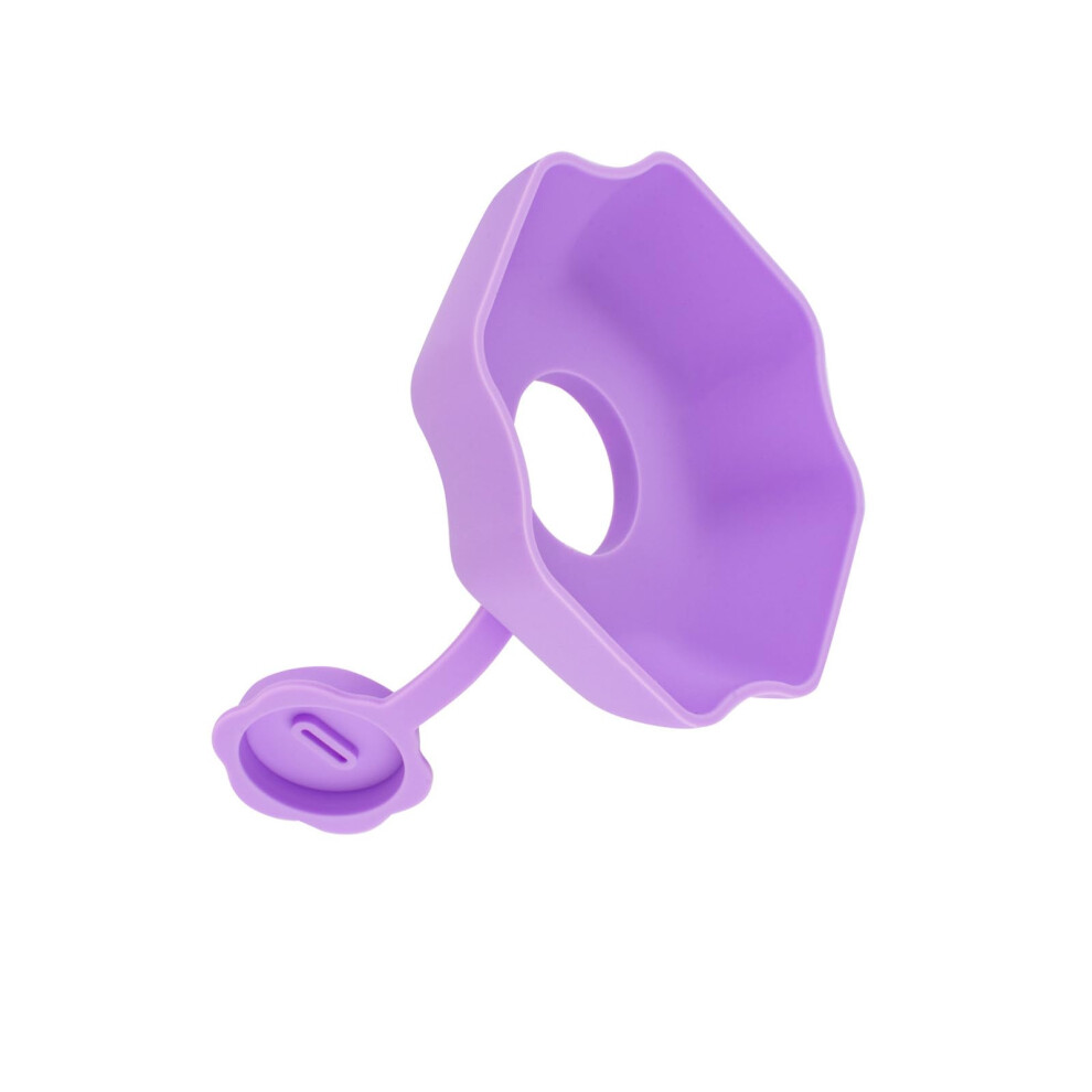 Silicone Ice Cream Cone Holders For Kids Travel Ready Dishwasher Safe Purple Melting Drips Prevention