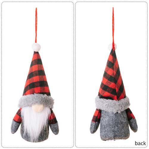 Décorations de Noël 2024 Poupée sans visage Gnome avec-Mesdames 2