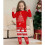 Pyjamas de Noël pour couples Pyjamas de Noël-Enfant rouge 3 7