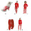 Pyjamas de Noël assortis pour couples Pyjamas de-Enfant rouge 5 3