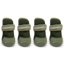 Lightweight Pet Dog Shoes with Reflective Stripe-Army green XXL