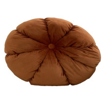 45cm Solid Color Round Window Mat Cushion Tatami-dark orange