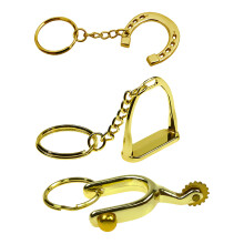 3 stuks gouden trens sleutelhangers paardensport levensstijl