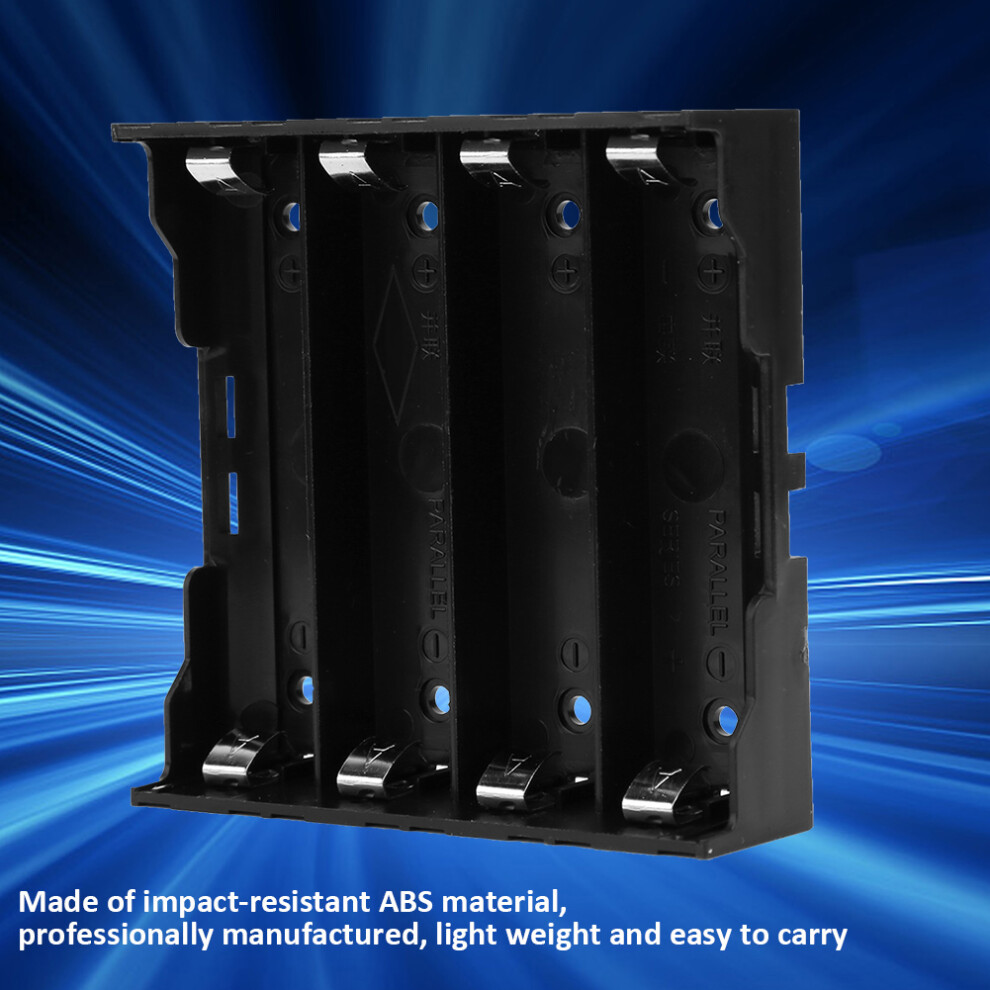 Set Of 5 Battery Cases For 4 X 18650 Batteries Hard Pin Easy To Use Compact 7631364019075