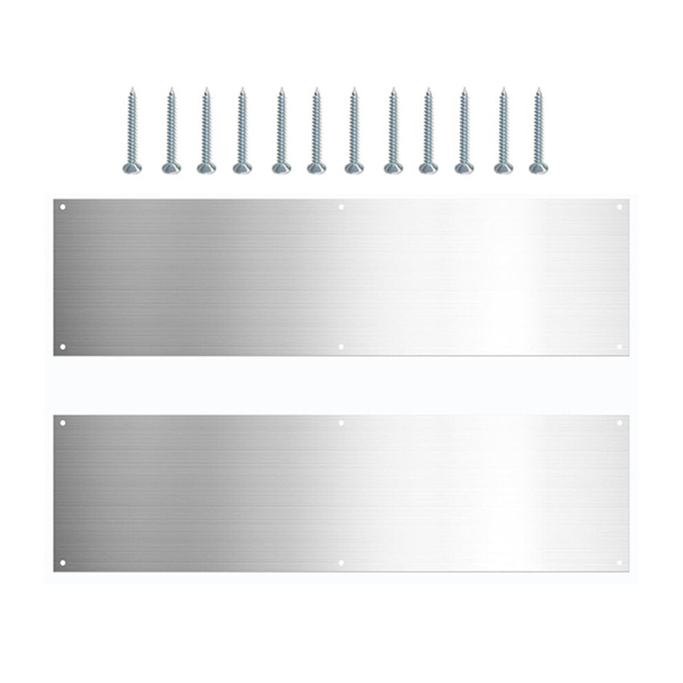 Rectangular Kicking Plate Stainless Steel Door Finger Push Plate