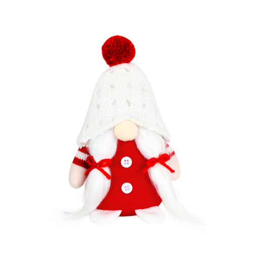 Christmas Knitted Hat Faceless DollsSantaClaus-Braid doll