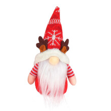Christmas Snowflake Reindeer Theme Faceless Doll-mustache doll