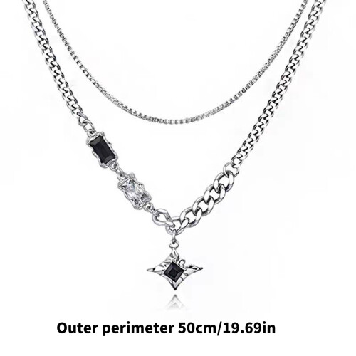 Unique Double Layer Constellations Necklace For Him Everyday Hip 2