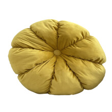 Nordic Ins Lovely Pumpkin Cushion Handmade Folded-lemon yellow