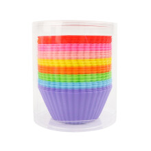 24 Pack Silicone Cake Mould Muffin Cupcake Baking Molds Kitchen