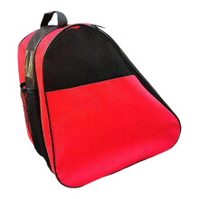 Roller Skate Bag Portable Lightweight Multipurpose With Handle For Skating Shoes Red