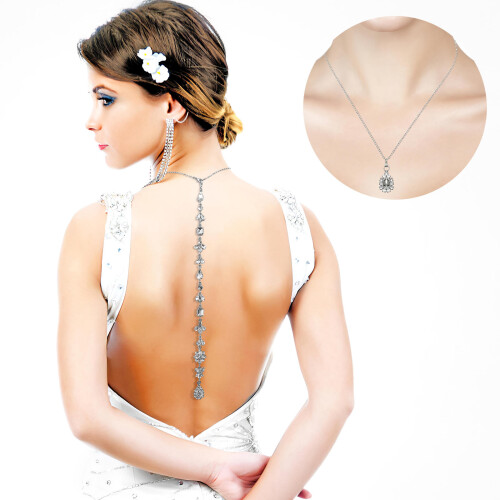 Kette Hochzeit Anhänger Körper Schmuck Silber
