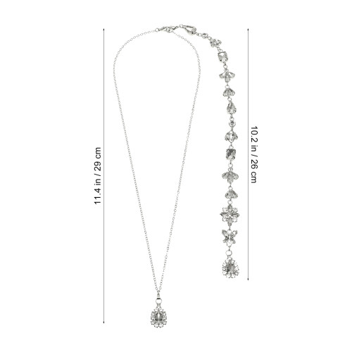 Kette Hochzeit Anhänger Körper Schmuck Silber 1