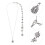 Kette Hochzeit Anhänger Körper Schmuck Silber 7