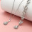 Kette Hochzeit Anhänger Körper Schmuck Silber 10