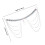 Glitzer Taille Kette Miss 104x33x0,5 Cm Silber 2