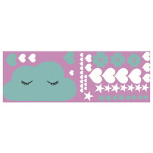 Stimuleer de verbeelding met deze decoratieve zelfklevende stickers voor de meisjeskamer. Geschikt voor gladde oppervlakken zoals muren, deuren,