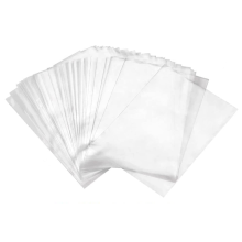 Conjunto de 20 Sacos de Celofane Transparentes para Doces com Abertura Plana, Alta Transparência para uma Apresentação Impecável, Material OPP e