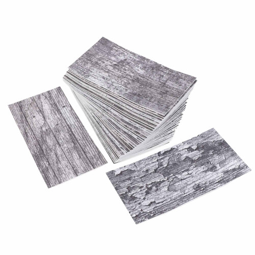 Αυτοκόλλητα πλακάκια backsplash Vintage ξύλινο σχέδιο PVC ξεφλουδίζοντας και κολλώντας DIY