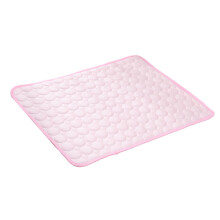 Dog Cooling Mat Pink Size M Summer Ice Pad Pet Sleeping Mat Summer Pet Mat