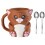 Whimsically Ice Cream Container Organizers-Cat brown With spoon 1