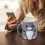 Whimsically Ice Cream Container Organizers-Cat brown With spoon 5