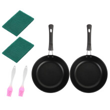 2Piece Convenient Nonstick Cookware Set 12cm With Oil Brushes