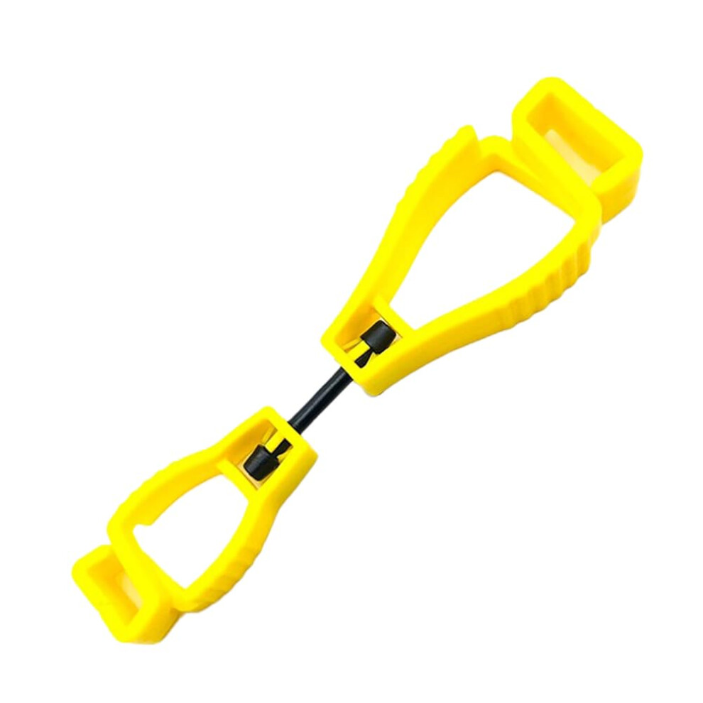 Glove Holder Plastic Clamp For Work Gloves Multifunctional Non Slip Portable Durable Hooks Yellow 9105992404278