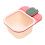 Durable Plastic Spin Trash Receptacle-Red and pink Posting 1