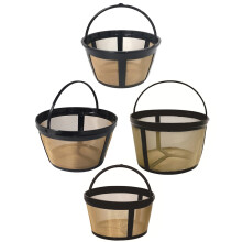 4pcs Stainless Steel Coffee Filters Perfect For Enhancing Flavor
