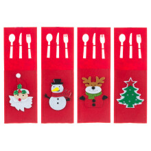 4 teile/satz Weihnachten Baum Santa Schneemann Elch Abendessen