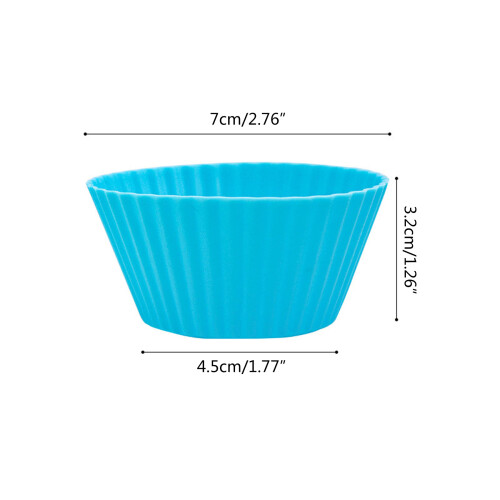 Silikon-Muffin-Cupcake-Backformen, Eierkuchen, Cupcake-Becher, 2