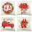 Kerst decoratieve kussensloop 45x45cm linnen kussensloop-4 3