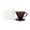 Dishwasher Safe Coffee Dripper Hand Brewed Coffee-Brown brown S 1