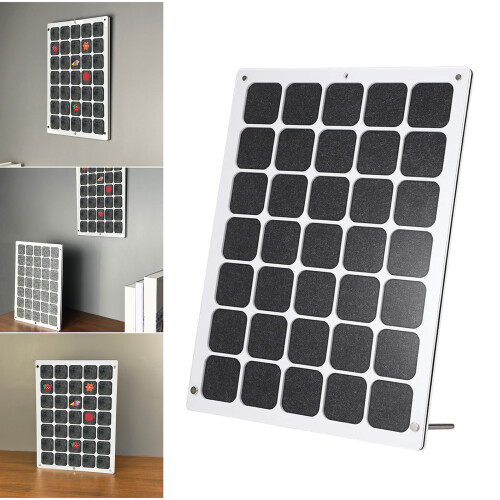 Présentoir mural ou de table Double face en émail à 35 grilles 1