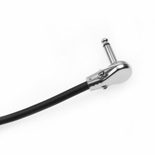 Gitarren-Pedalkabel für Effekte 15 cm flaches Patchkabel 6,35 mm Winkelstecker Pancake-Stil