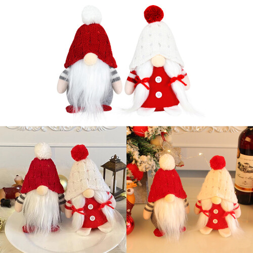 Weihnachtsdekoration, Plüschtier, Muster, gesichtslose-Bartpuppe 2